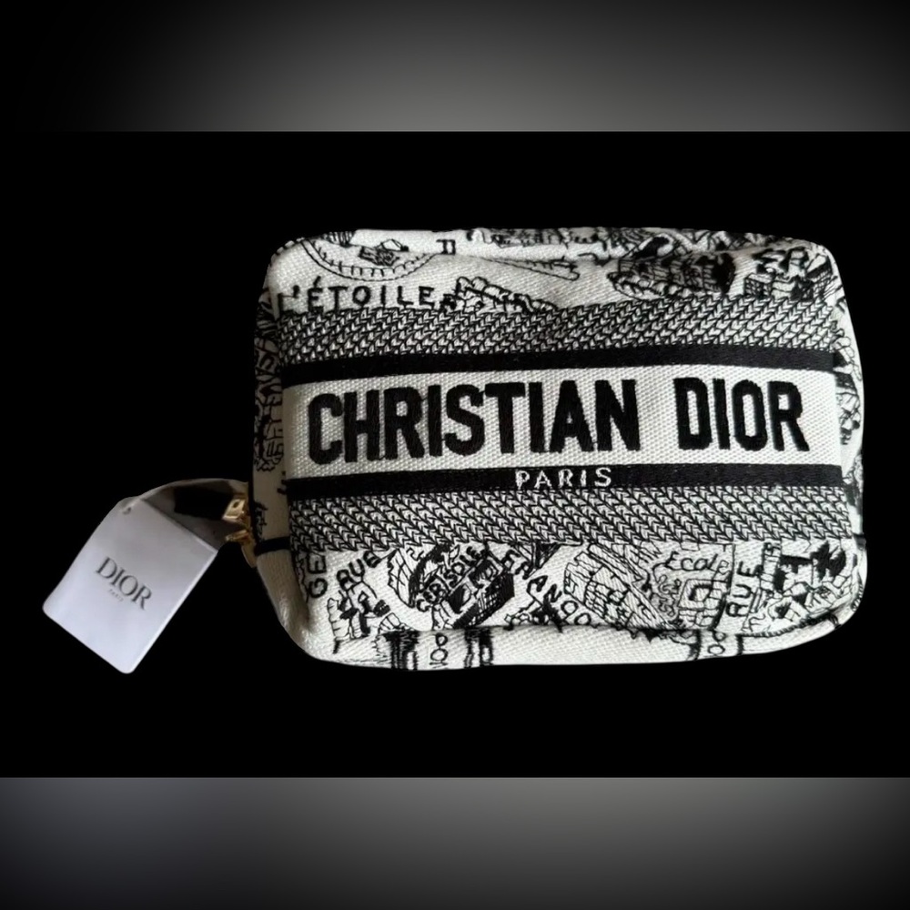 NEW w/Dior Dust Bag Christian Dior GWP Embroidered Clutch in Heavy Duty Dior Box - Picture 3 of 15